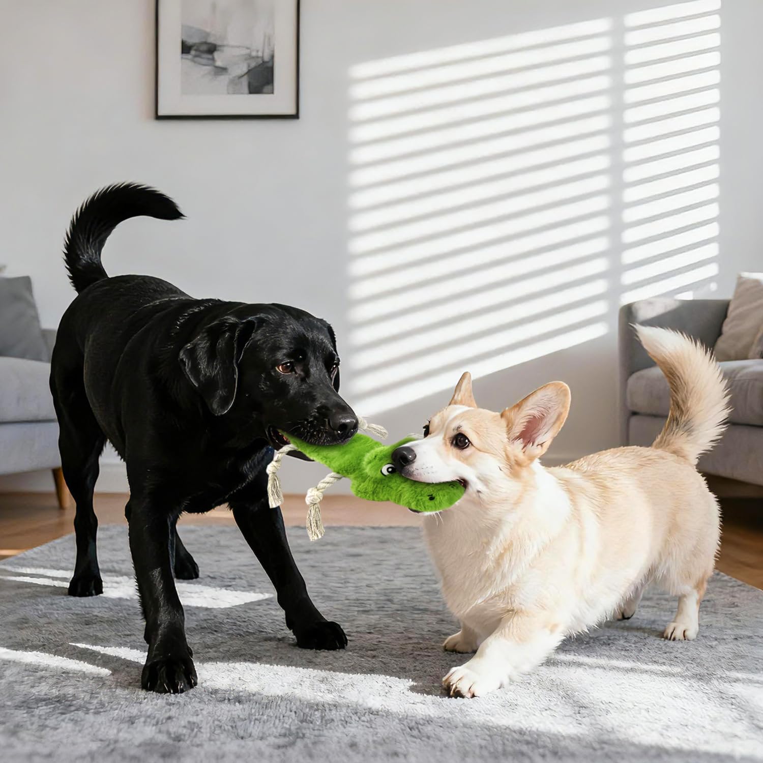 Jouet robuste pour grands chiens LSSYYQQ, efficace pour jeux de traction.