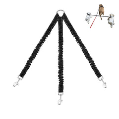 LTSGORY couplateur trio pour chiens avec élastique, promenade confortable.