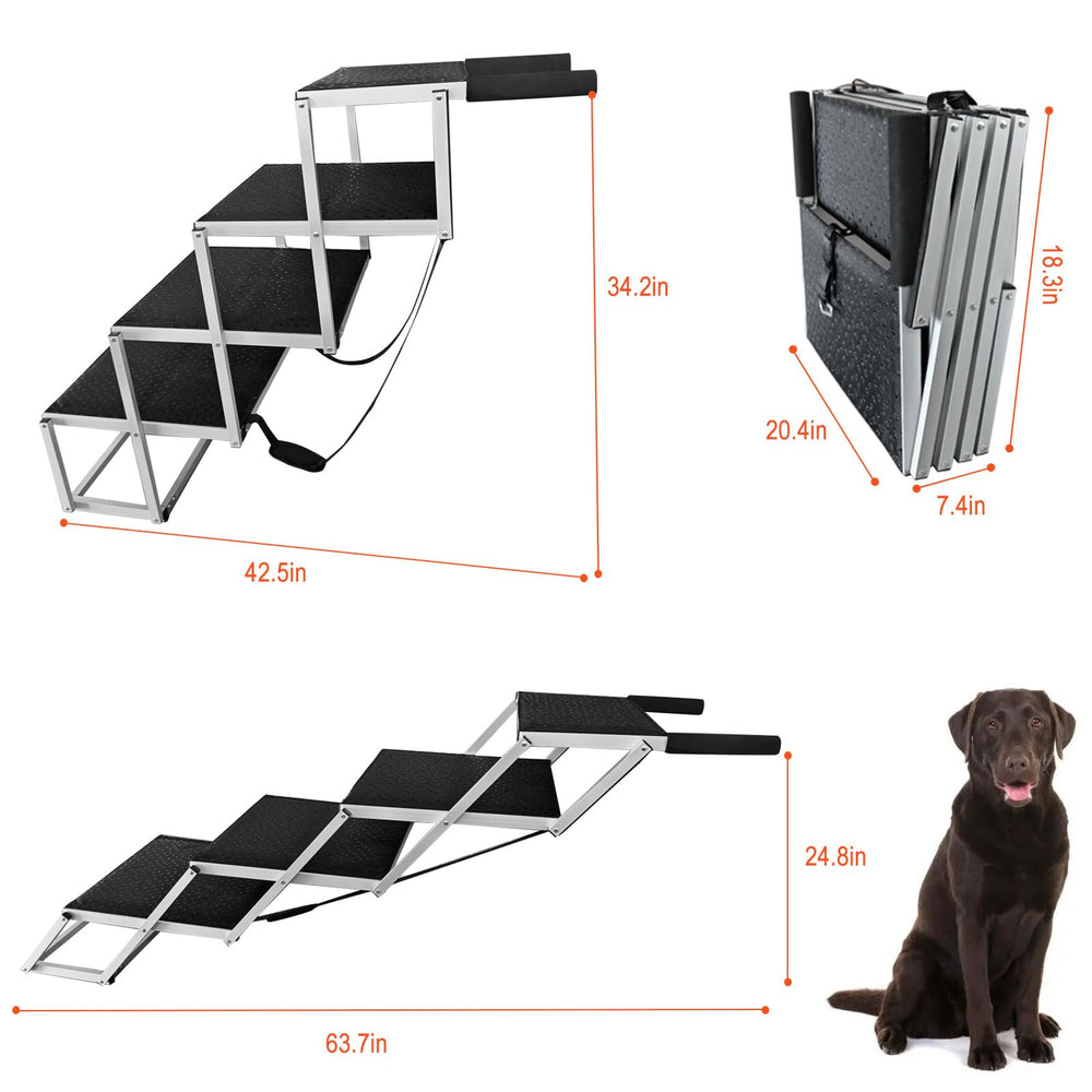 Escaliers LTTGX pour chien pliables et compacts, faciles à ranger.