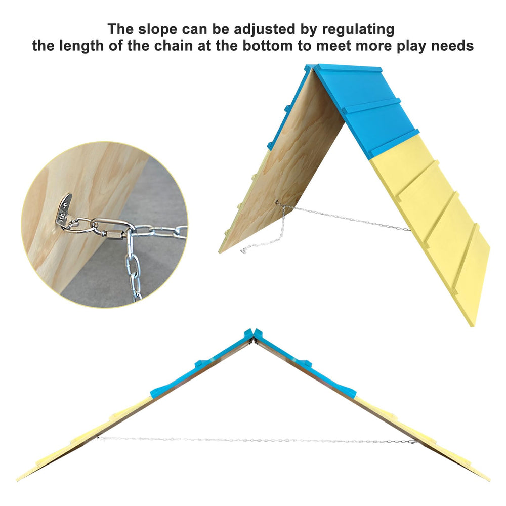 LTTGX panneau cadre en forme de A d'agilité canine, escalade stable pour petits chiens