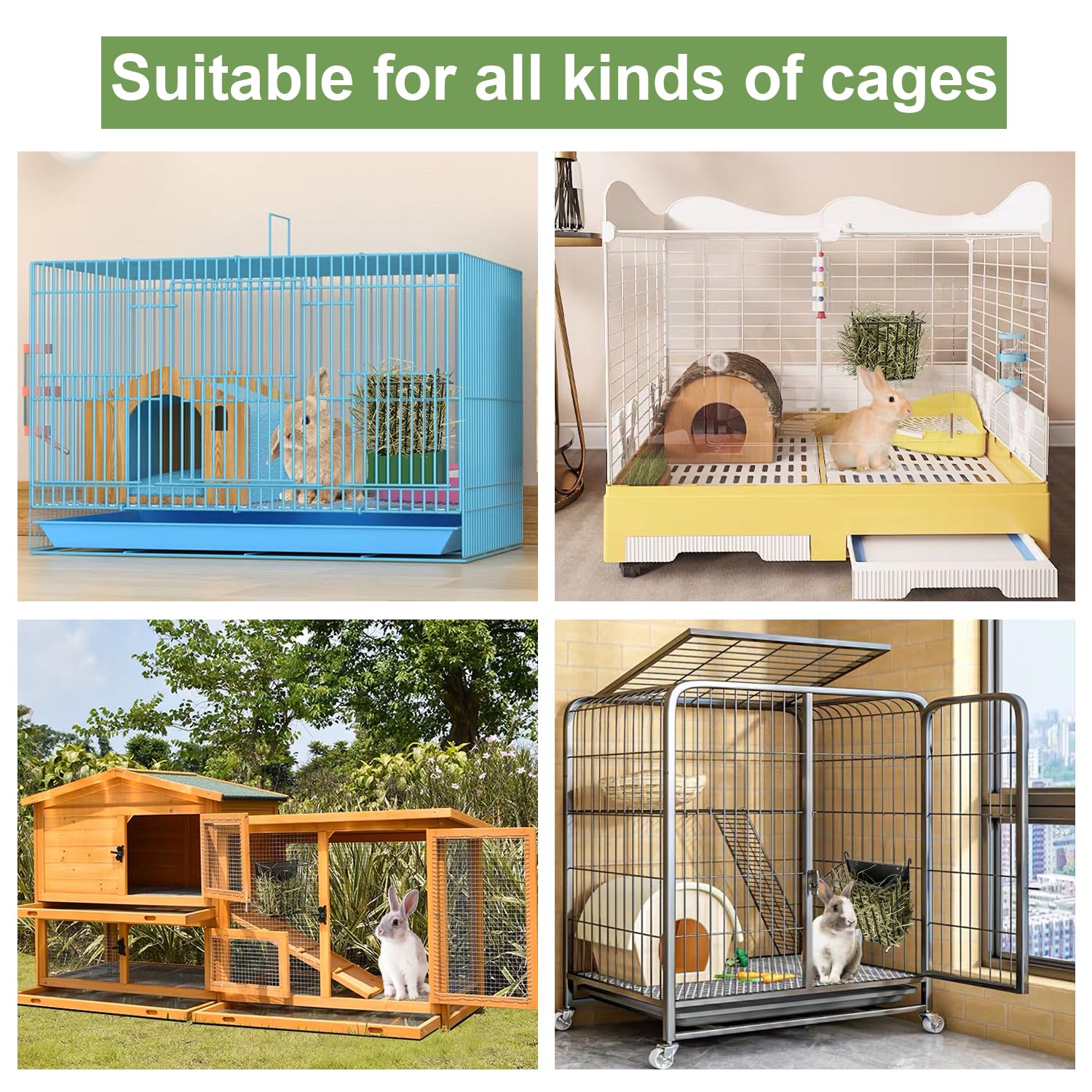 LUAVIARU accessoire cage polyvalent pour petits animaux, installation flexible