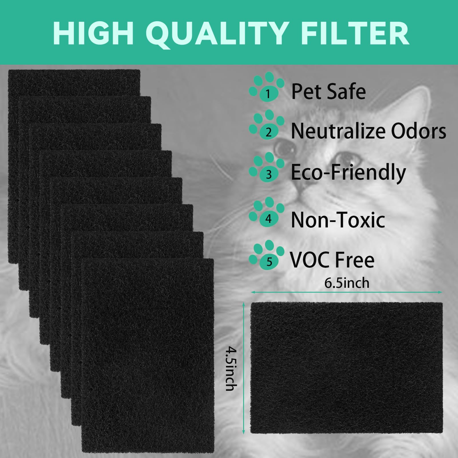 Lubise filtre charbon Van Ness : absorption élevée pour limiter les odeurs.