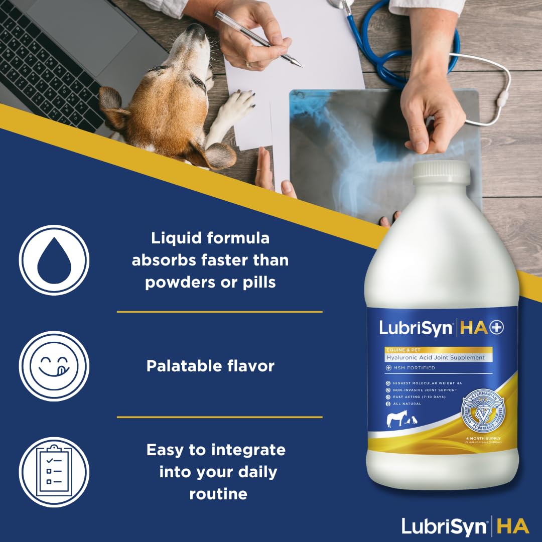 LubriSynHA étiquette claire montrant la marque et la traçabilité du produit