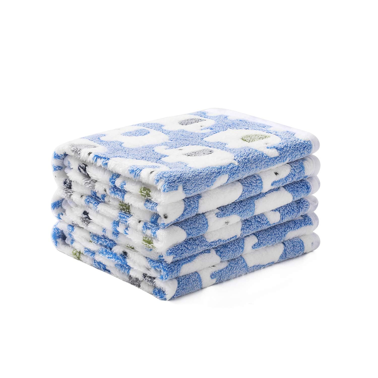 Luciphia couverture animal éléphant bleu face: douceur enveloppante pour chiens et chats.