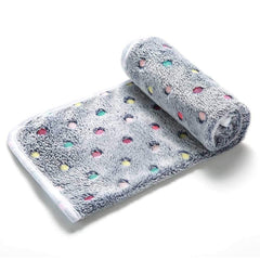 Couverture pois gris Luciphia, texture réversible et confort durable.