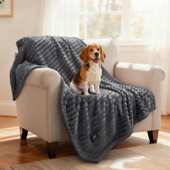Couverture Luciphia pour chien: douceur flanelle double-face et câlins réconfortants