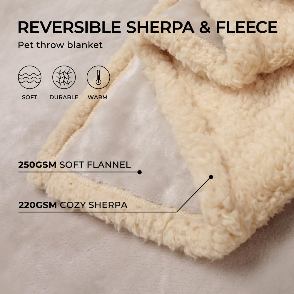Luciphia couverture confort hiver – sherpa doux et chaleur pour animaux.