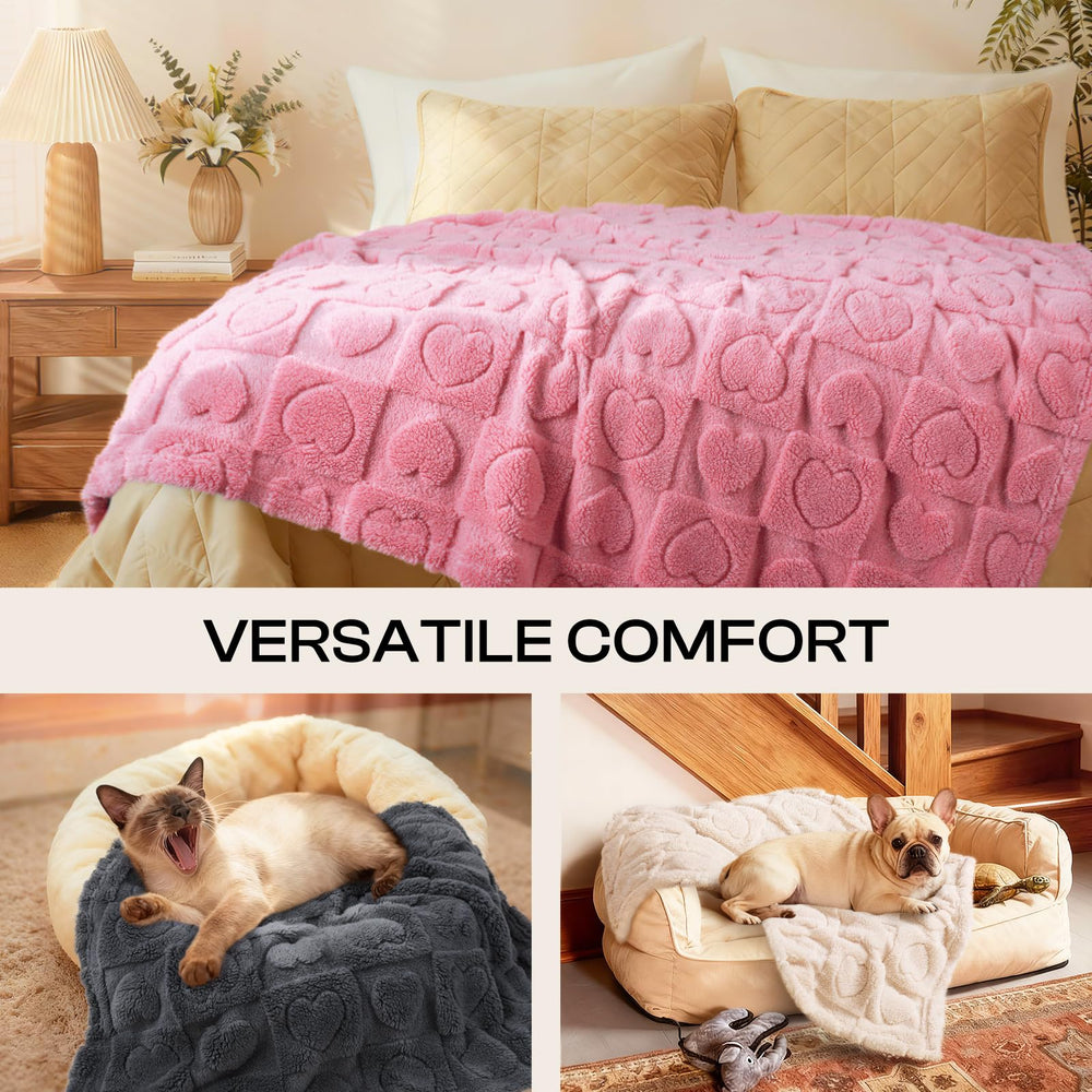 Luciphia – confort sherpa et fleece pour chien ou chat.