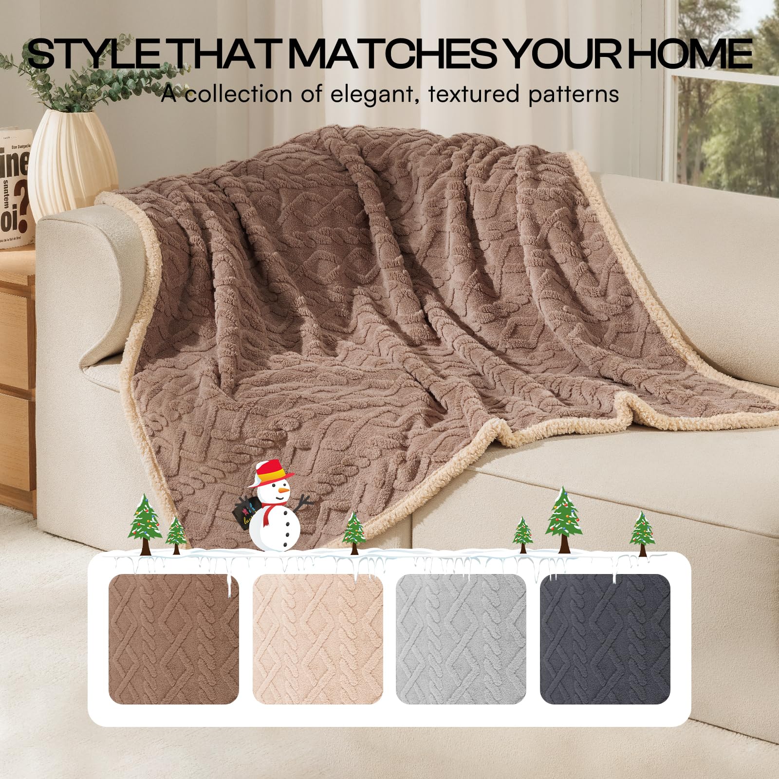 Luciphia douceur sherpa et fleece, confort chaleureux.