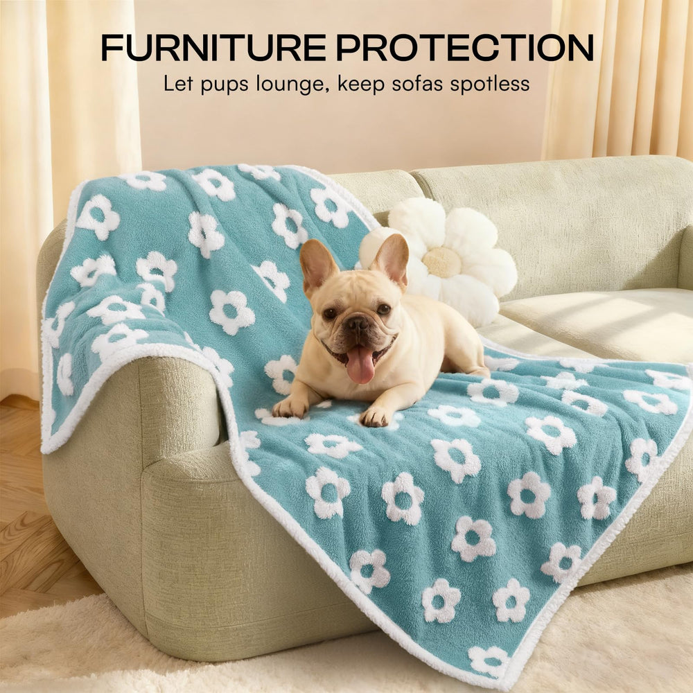 Luciphia couverture impermable grand chien 65x57 bleu triple couche