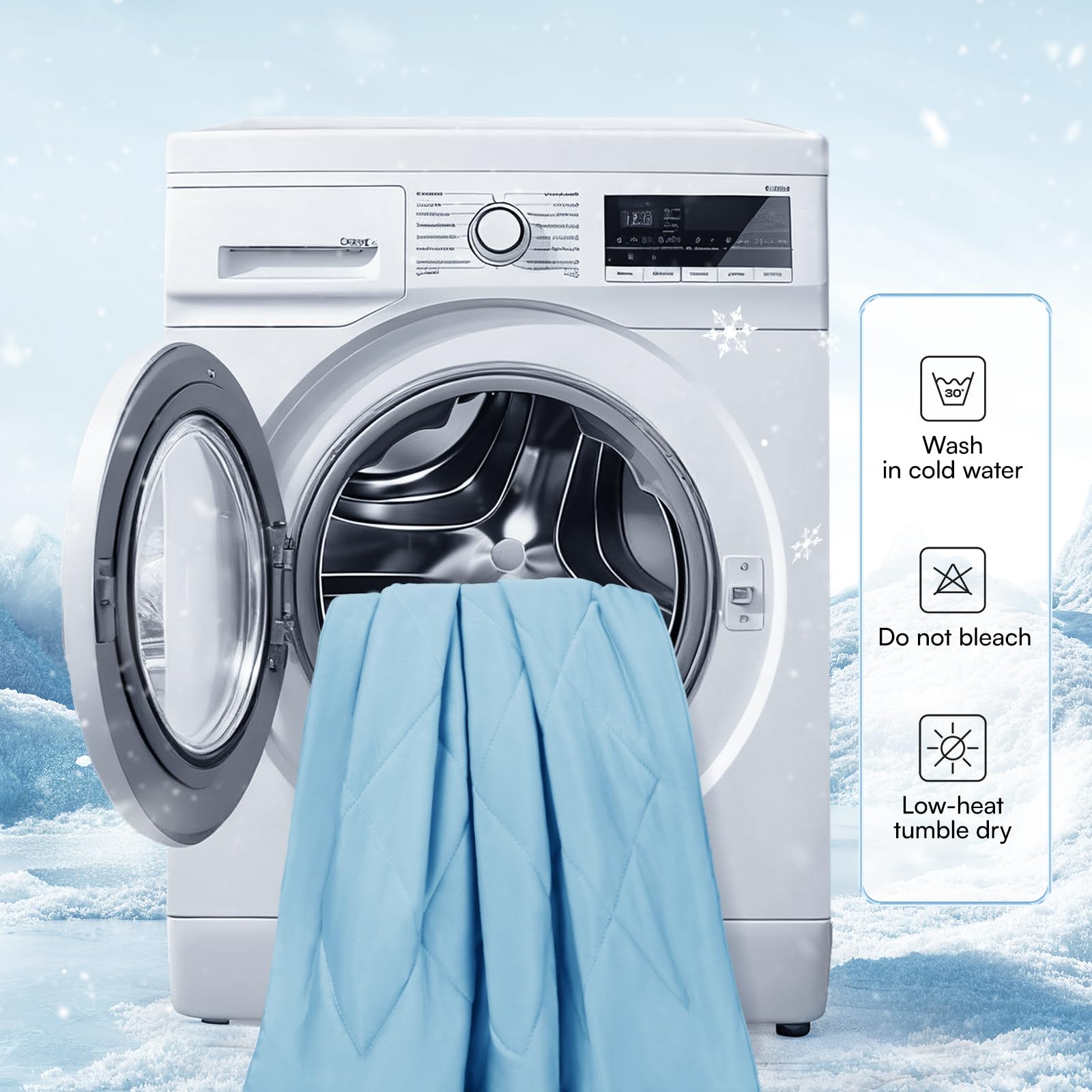 Luciphia lavage en machine facile, entretien rapide et pratique
