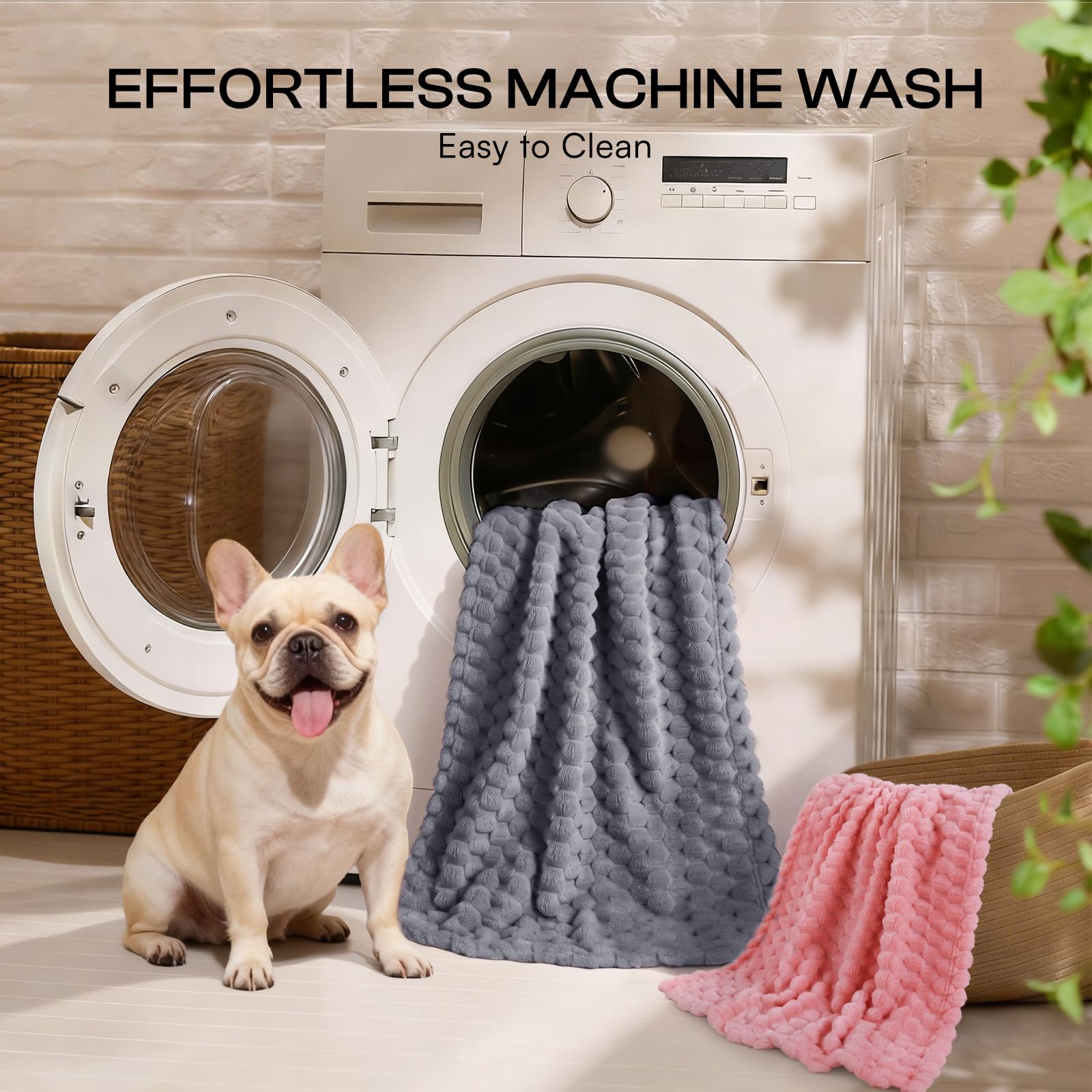 Couverture Luciphia lavable en machine, nettoyage facile.