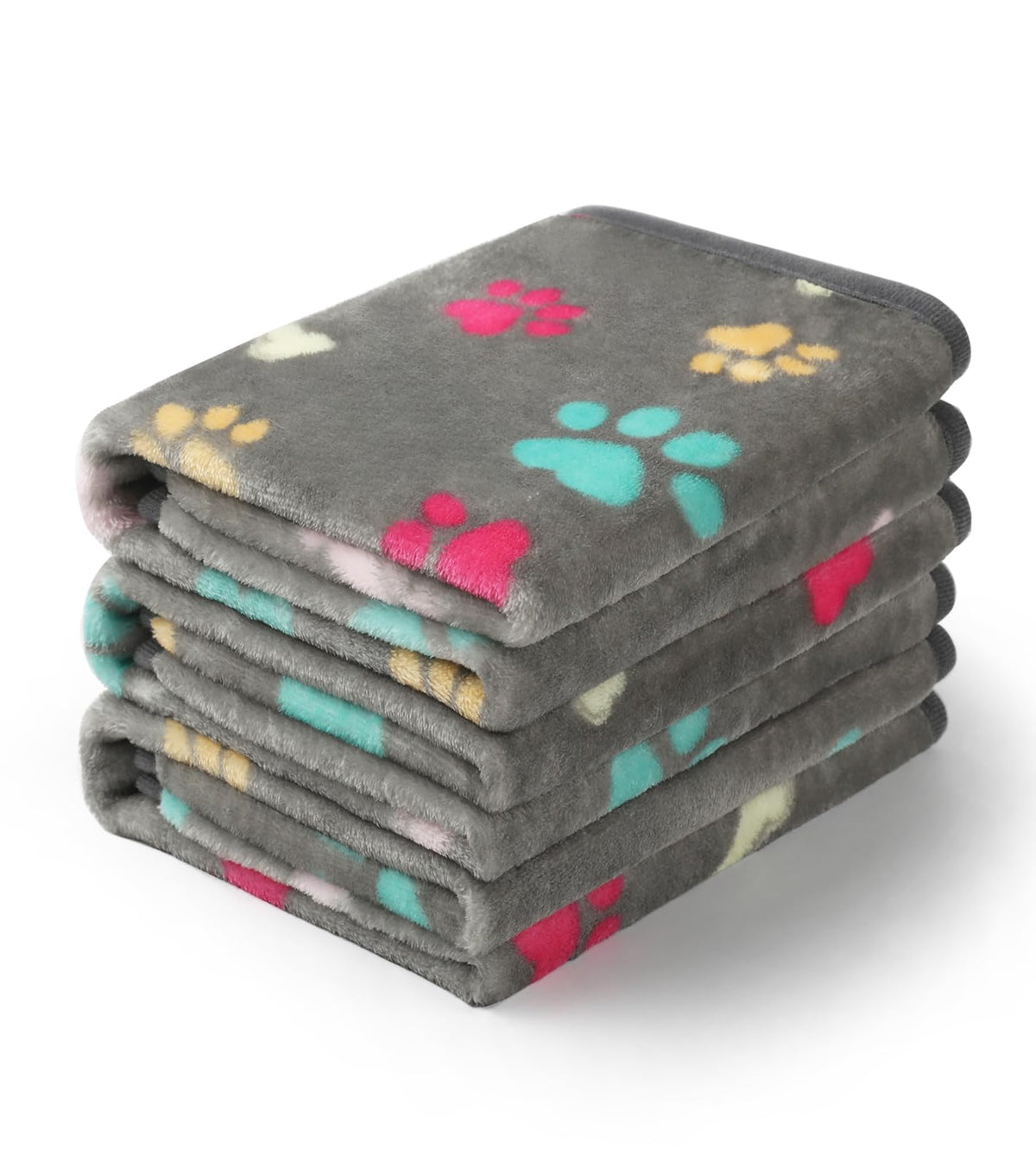 Luciphia couverture imprimé patte os gris, douceur parfaite pour chiens
