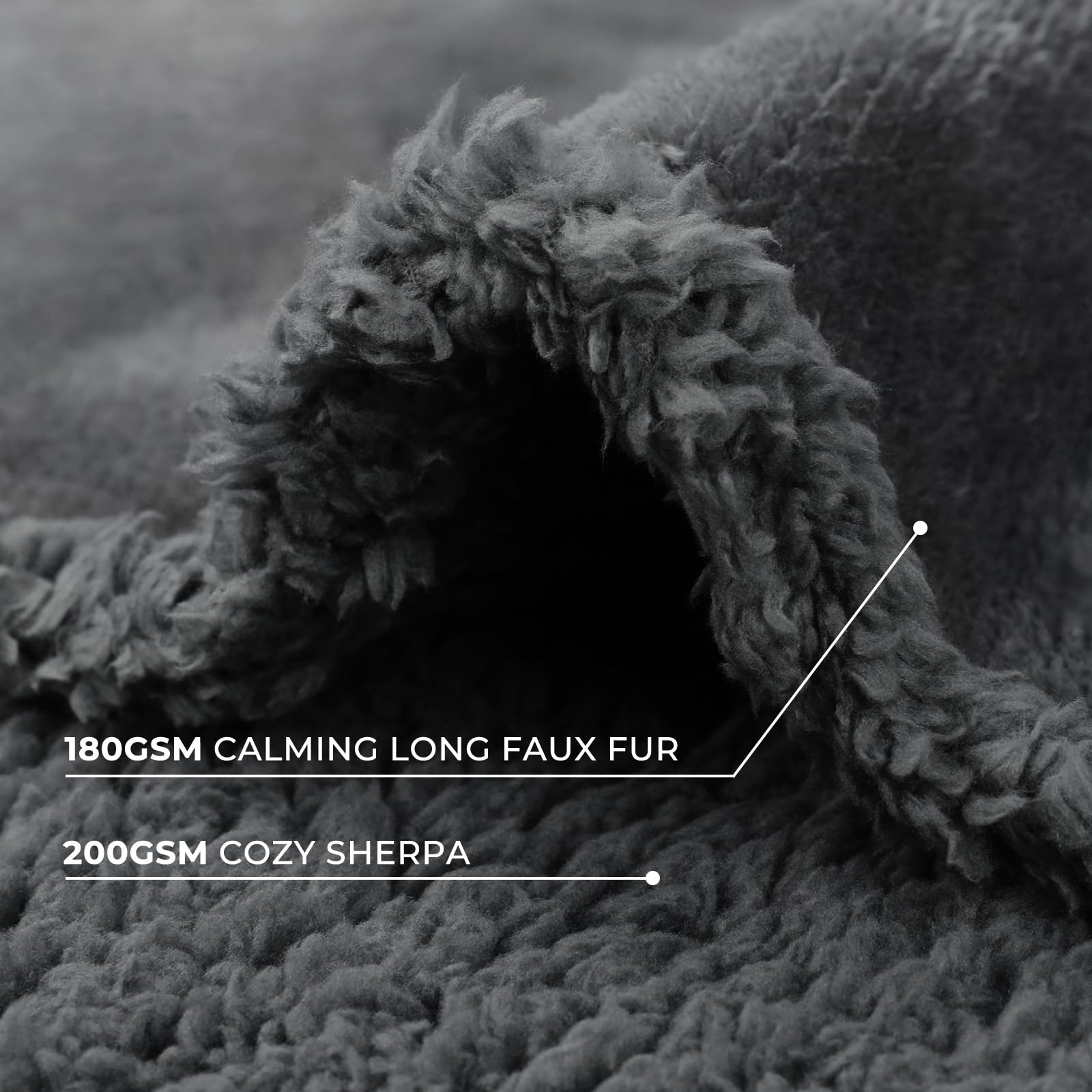 Luciphia couverture réversible douce en sherpa apporte chaleur et douceur à votre animal.