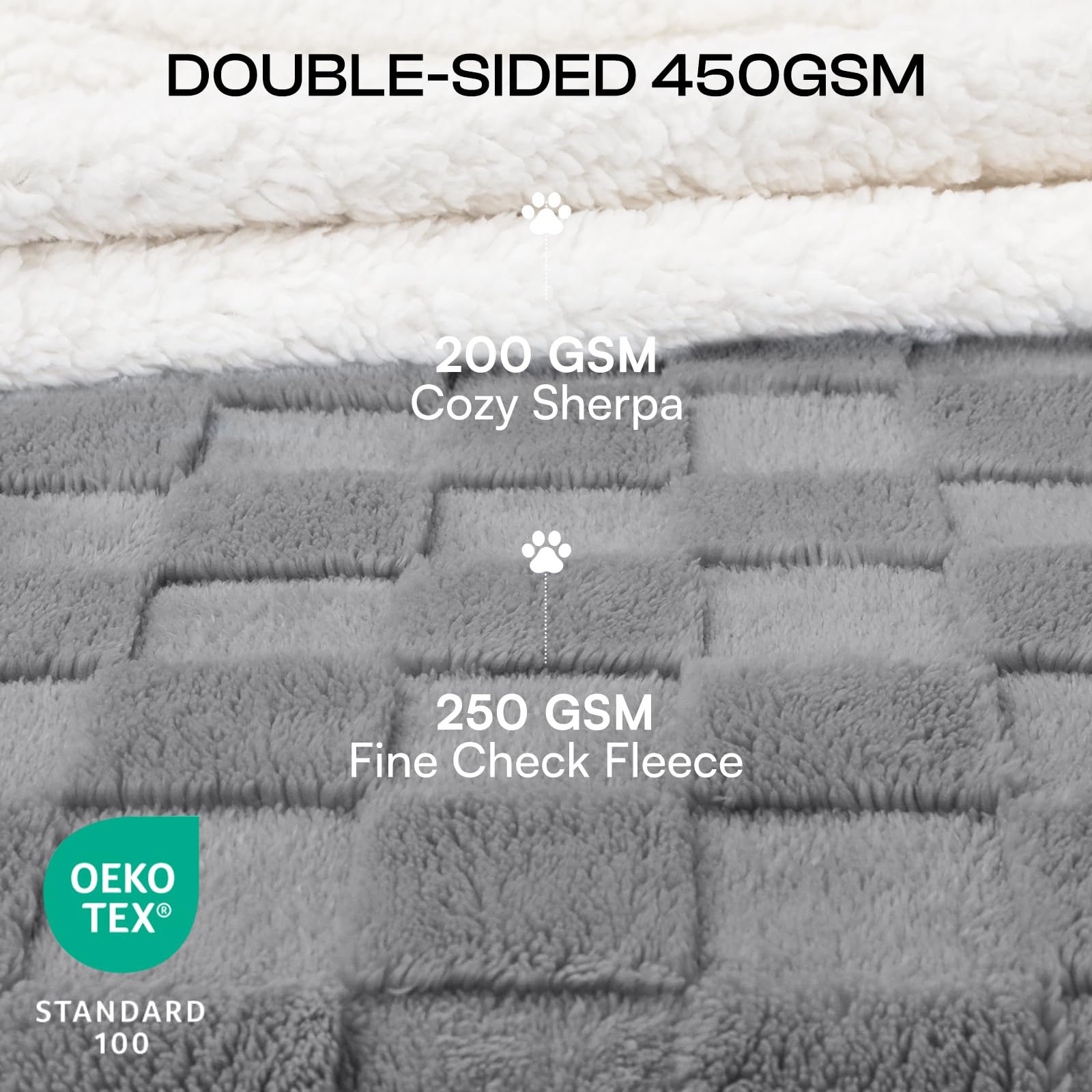 Luciphia couverture réversible peluche-sherpa douceur toute l'année.