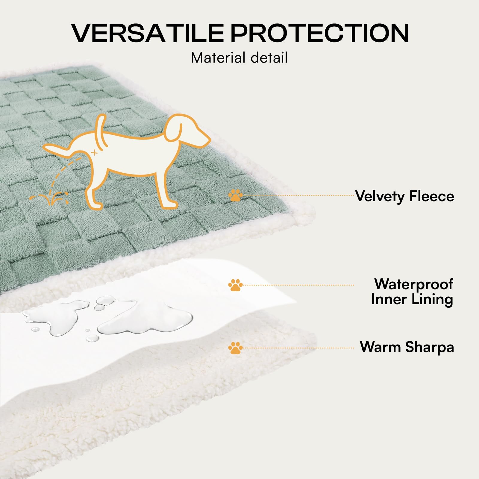 Luciphia taille S pour petit chien, 40x28 po, idéal pour couchage confortable.