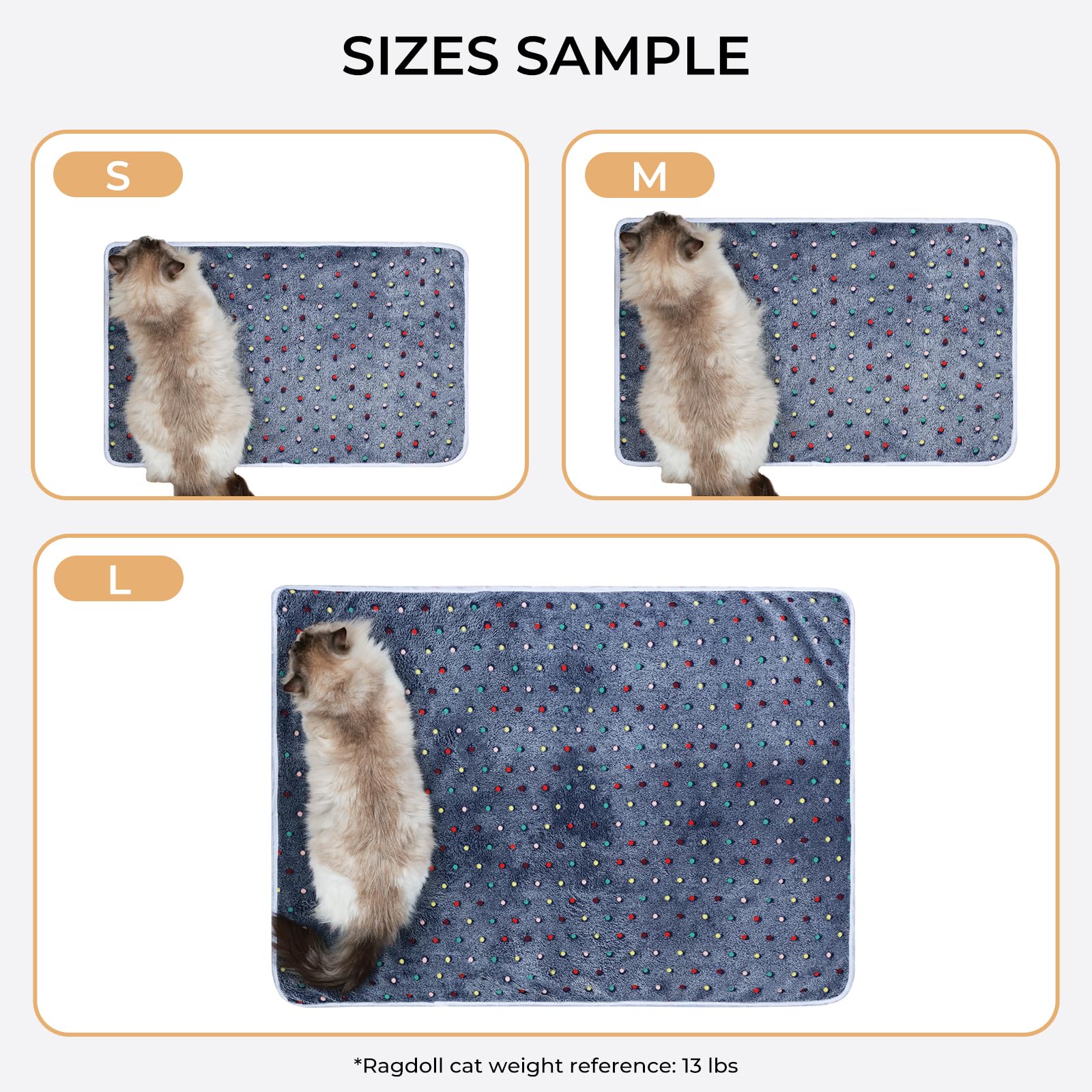 Luciphia couverture trois tailles incluses, pratique pour petits et moyens animaux