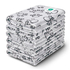 Couverture Luciphia ensemble six couvertures gris patte pour animaux.