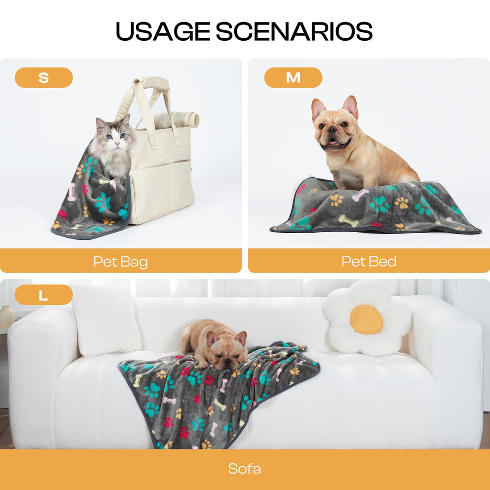 Luciphia couverture patte brun pour chien et chat, chaleur.