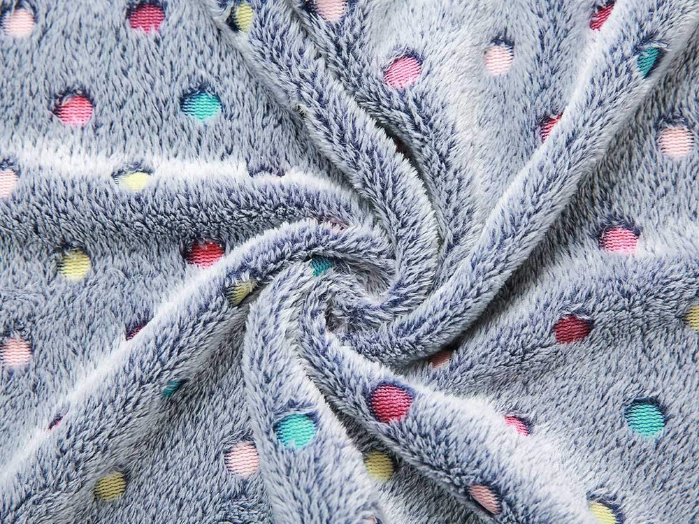 Texture dos flanelle douce, polyester de haute qualité.