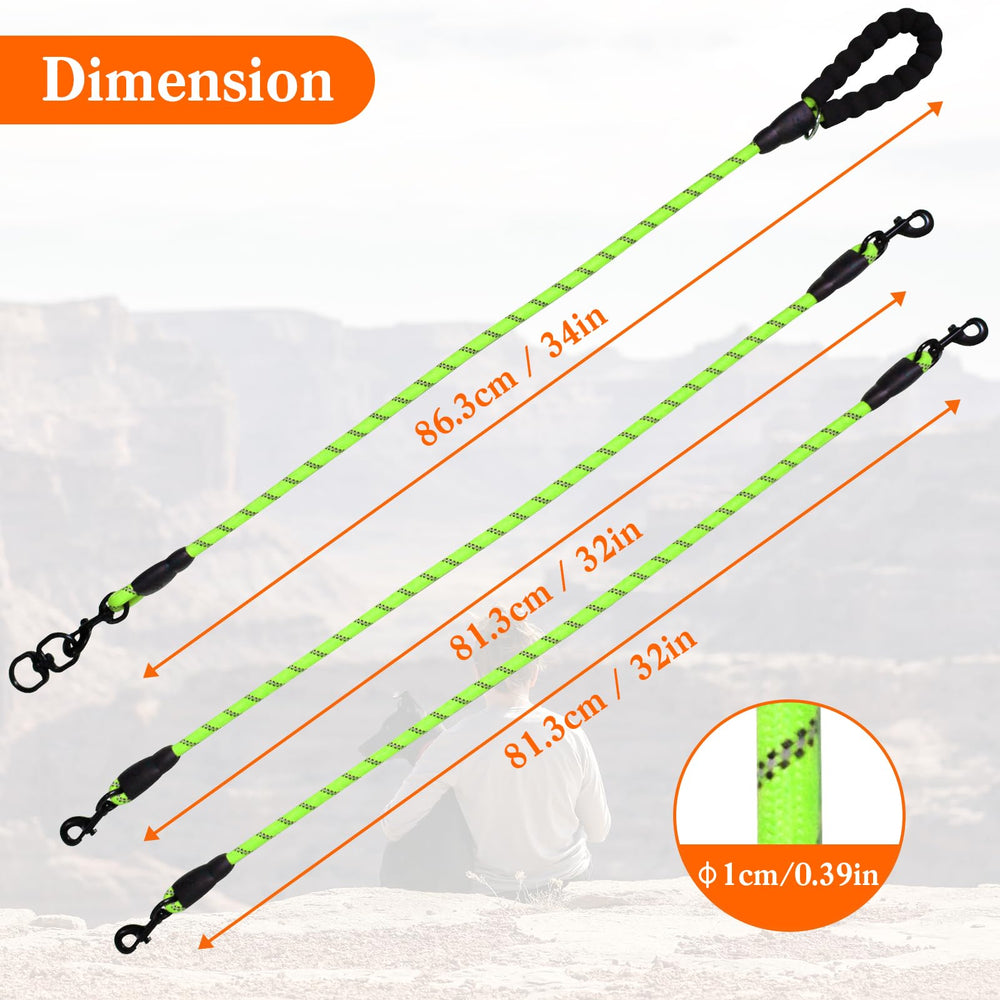 Laisse Luck Dawn – design multi-cordes robuste pour plusieurs chiens.