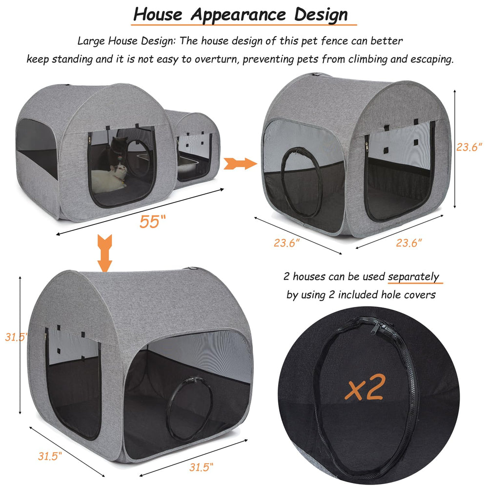 LUCKITTY Design double espaces: coin salon et coin toilette séparés
