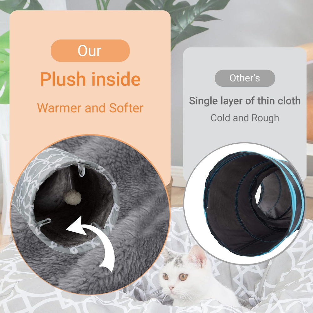 LUCKITTY tunnel-chat-pliant-rangement-rapide : pliez facilement pour un rangement discret.