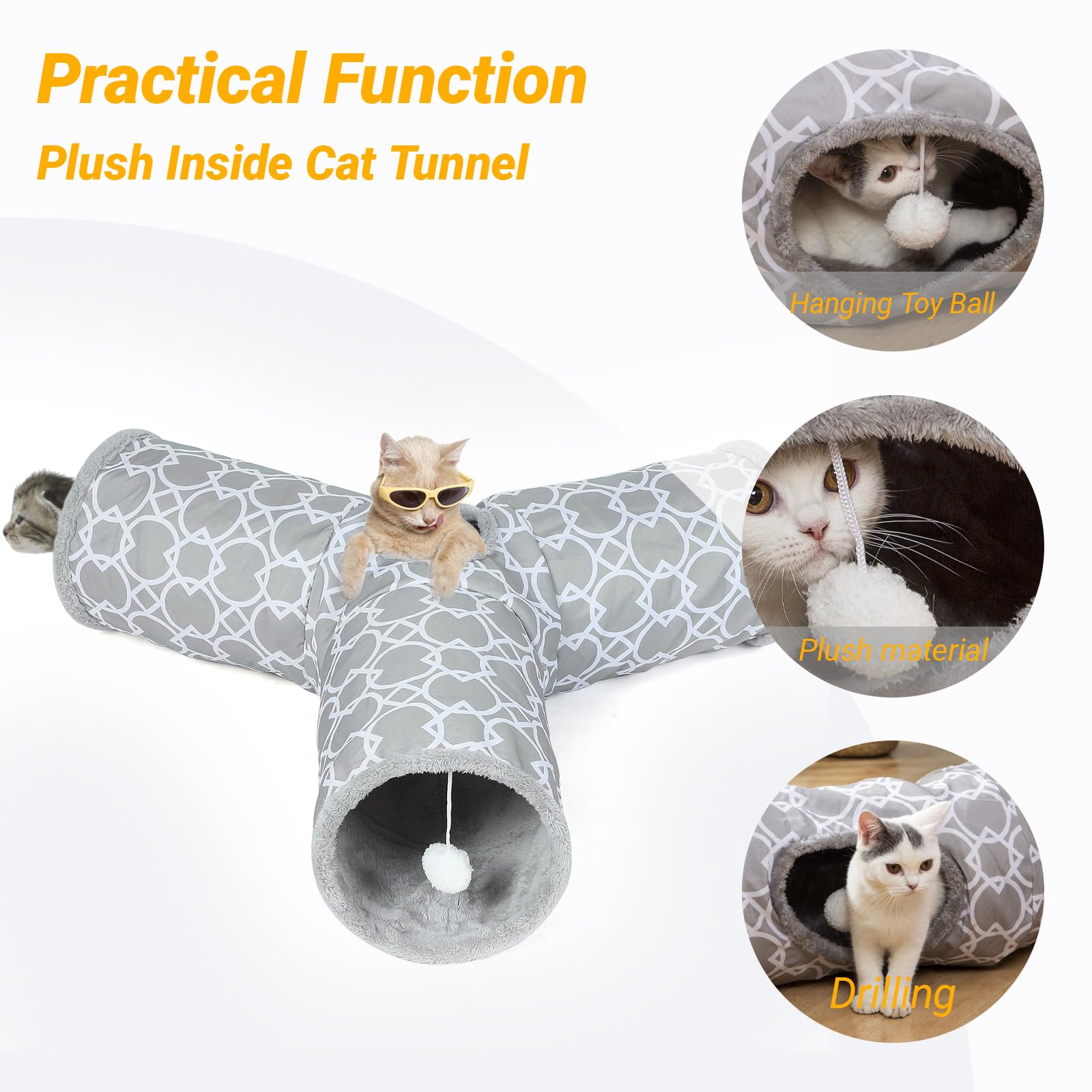 LUCKITTY tunnel chat interconnectable pour étendre l'espace de jeu.