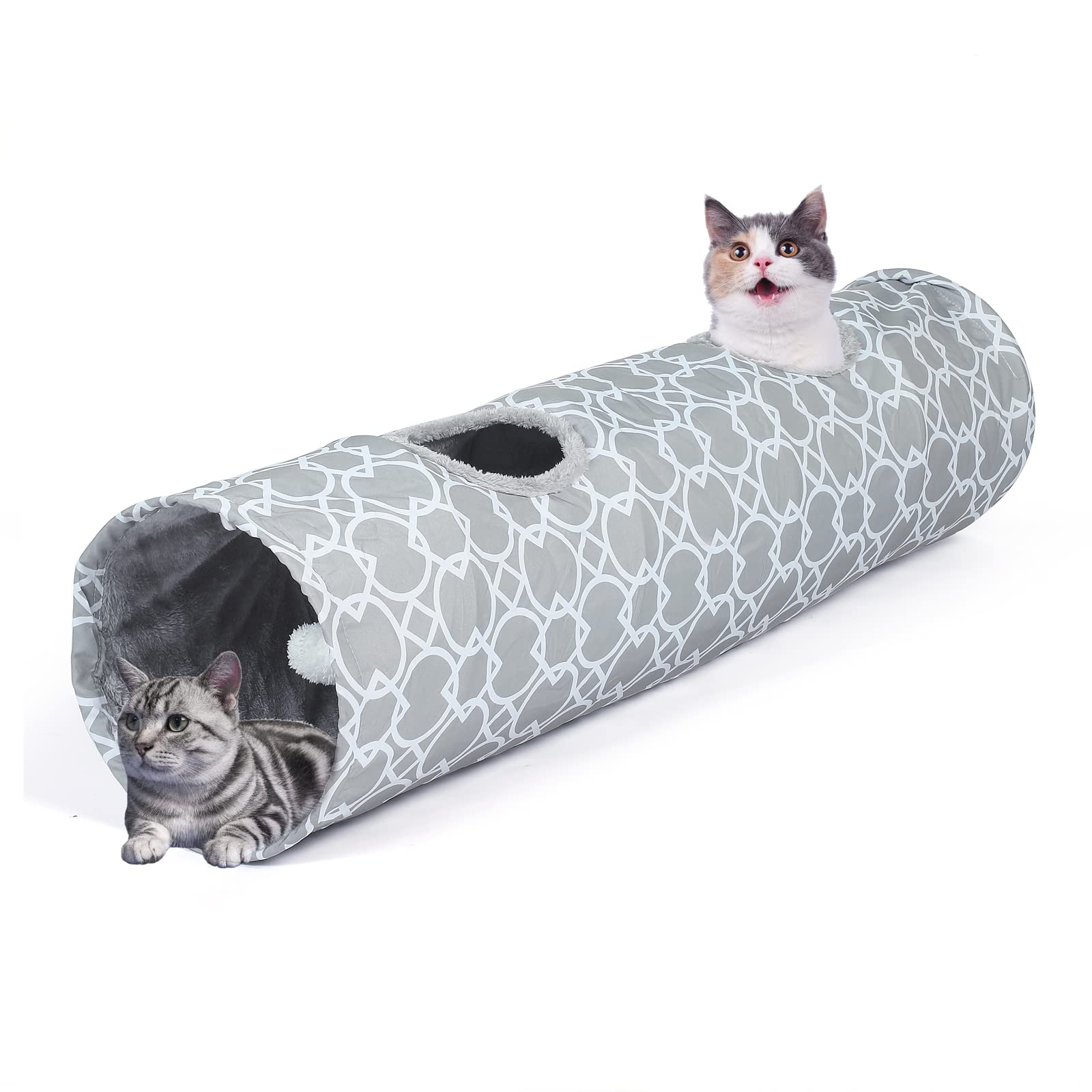 LUCKITTY tunnel en tissu oxford – matériau durable et résistant aux griffes