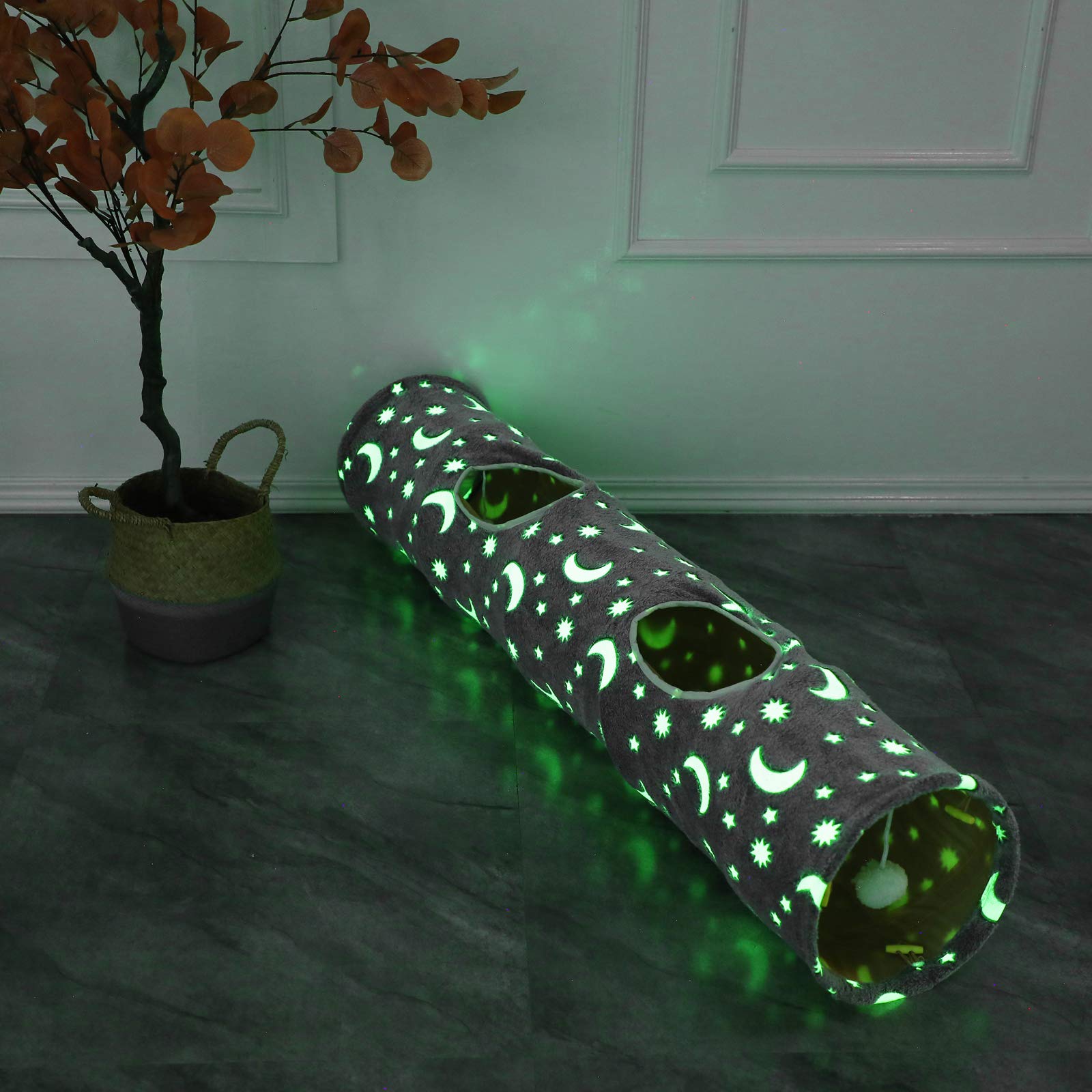 LUCKITTY tunnel-pliable-stockage : montage rapide et transport facile