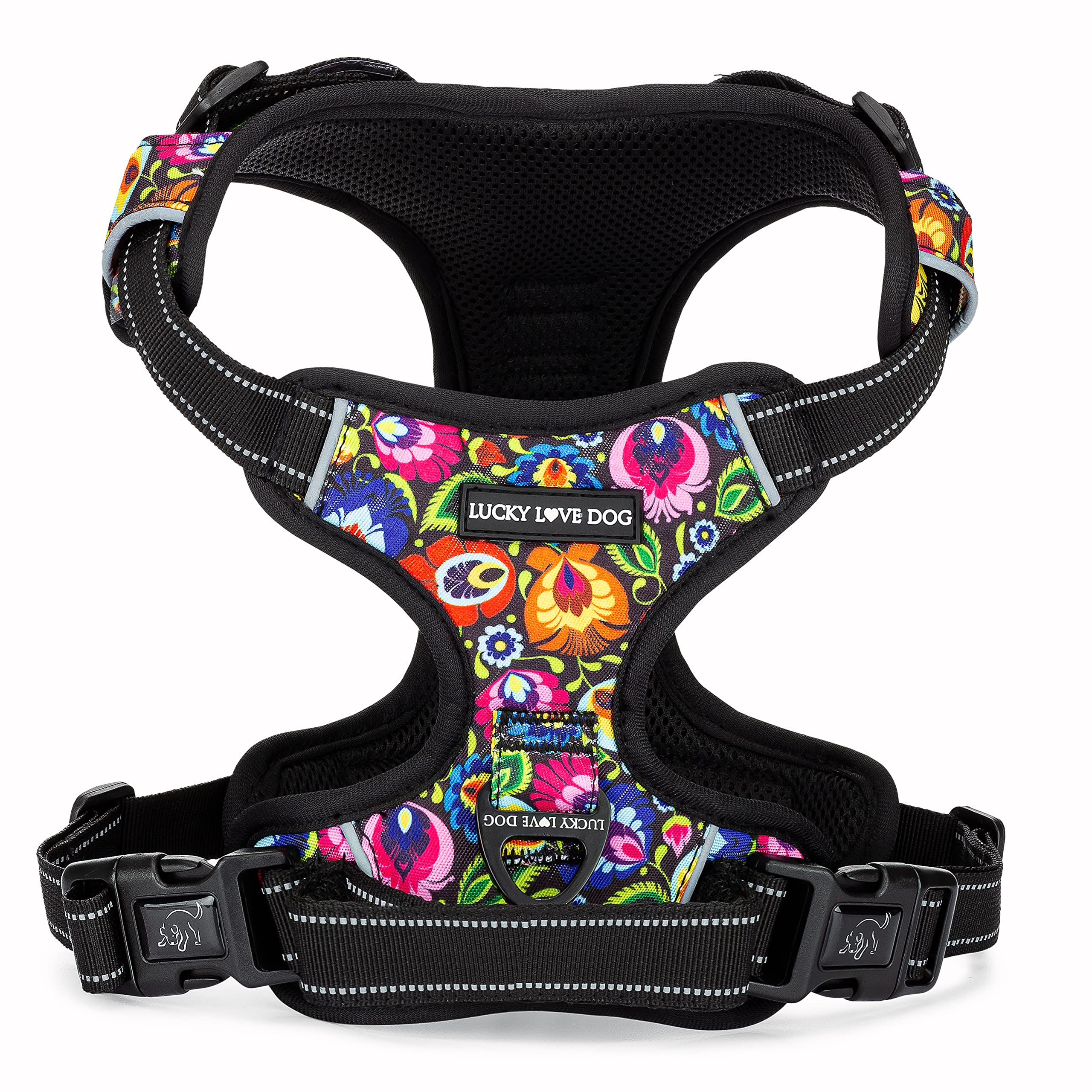 Harnais sans traction Lucky Love Dog pour des promenades sans tension.