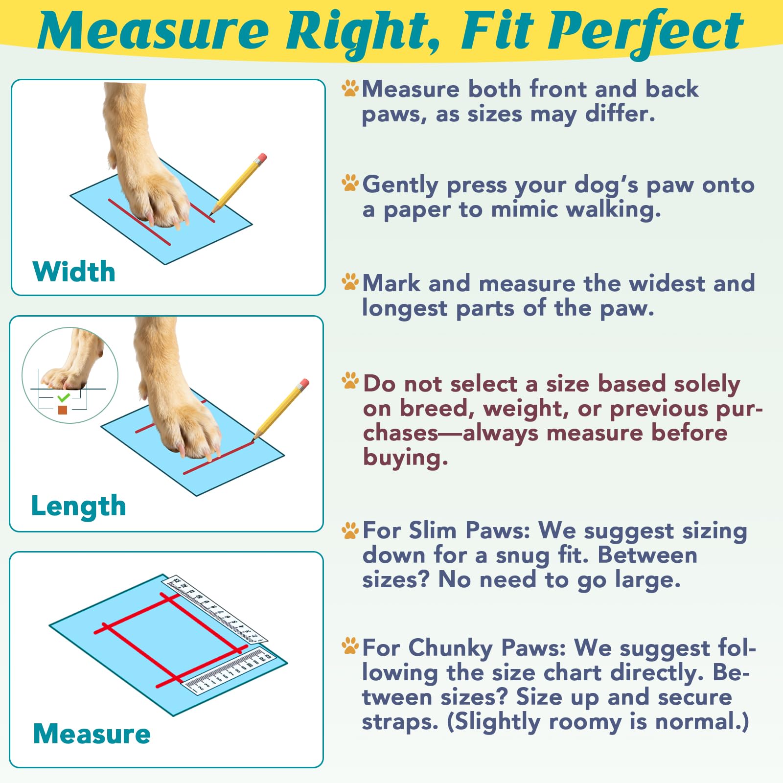 LUCKYPAW Bottes chien avec ouverture large facilitant l'enfilage et le ajustement.