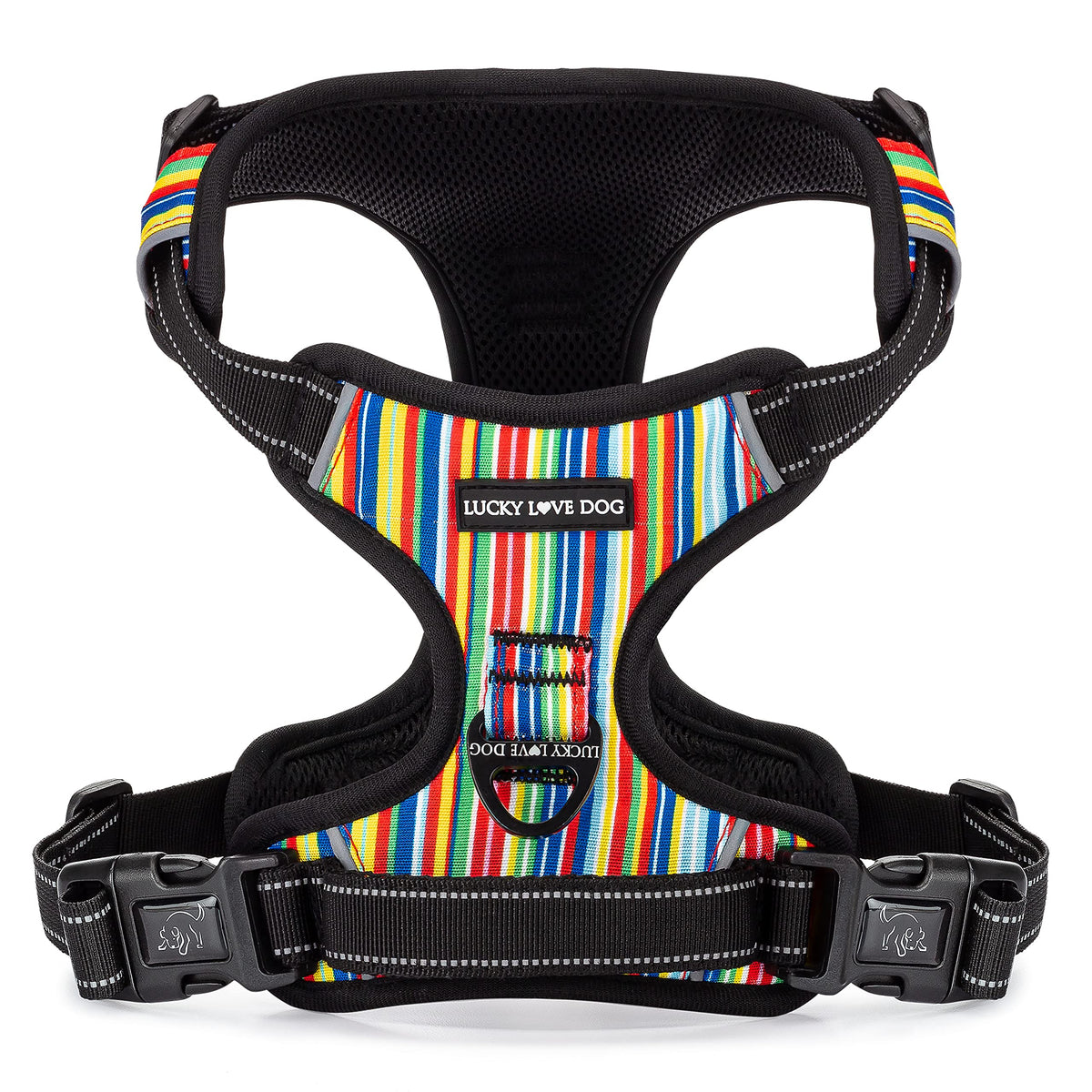 Lucky Love Dog Easy Walker : harnais ajustable mesurant la poitrine pour un bon fit.
