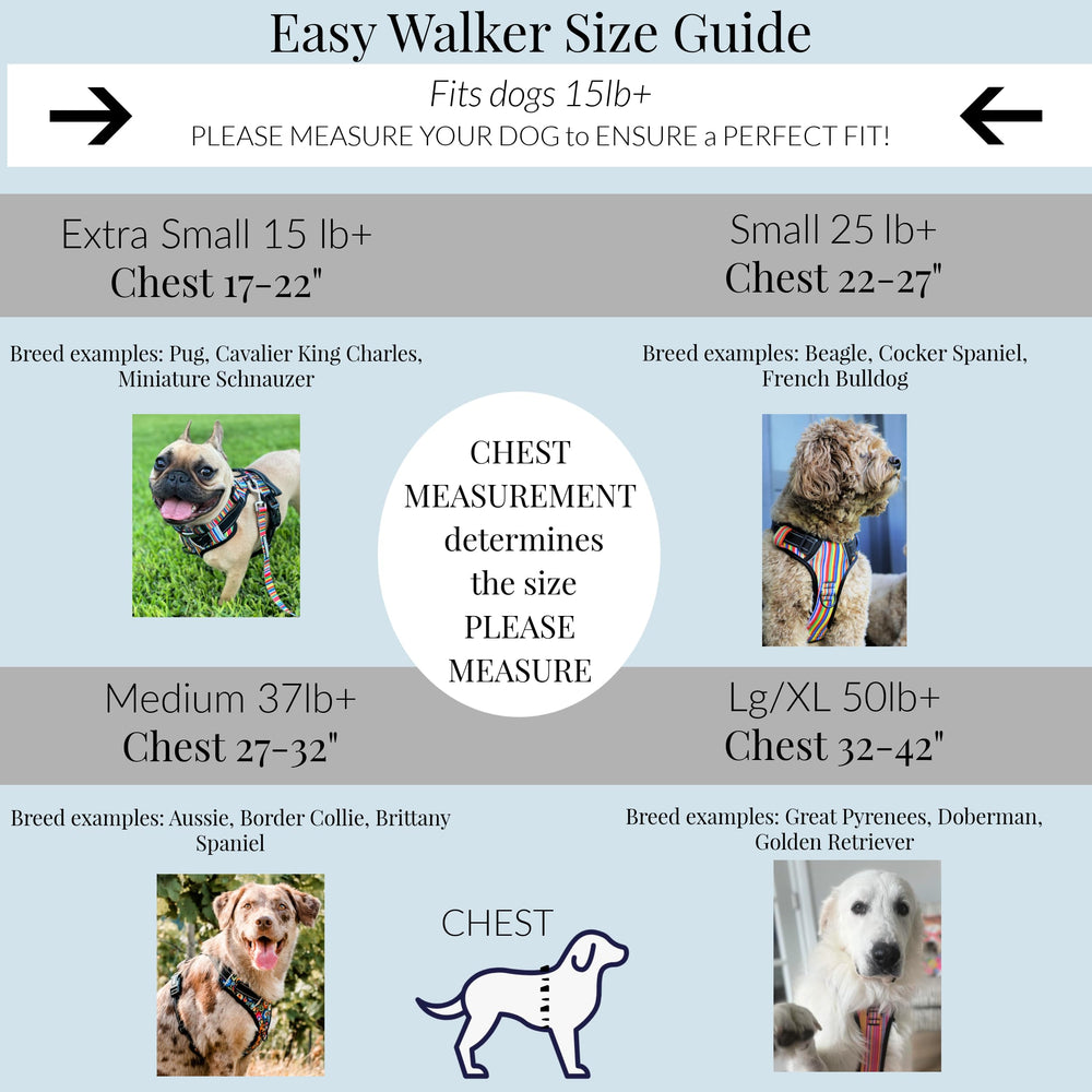 Lucky Love Dog Easy Walker : quatre points de réglage pour épouser le corps de votre chien.
