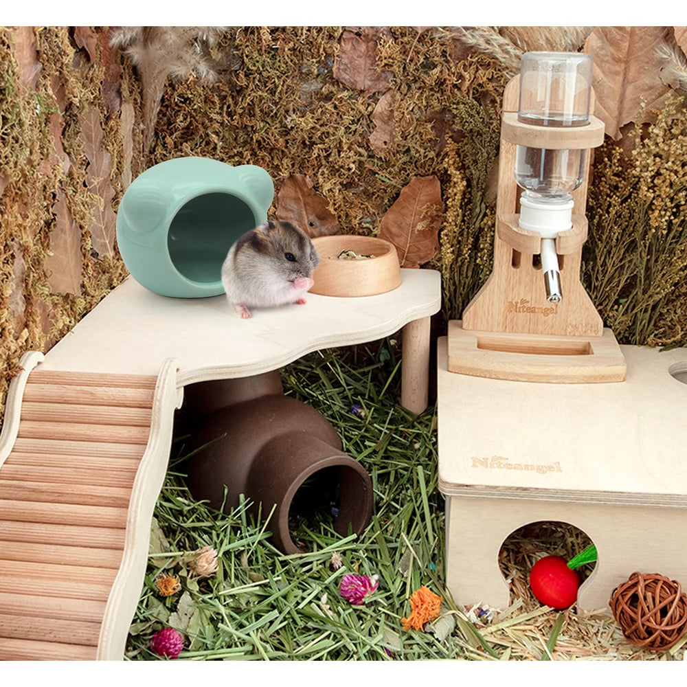 LuckyOpt Nid hamsters, décoration cage mignonne et fonctionnelle.