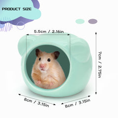 LuckyOpt Nid hamster, intérieur spacieux pour des temps de repos confortables.