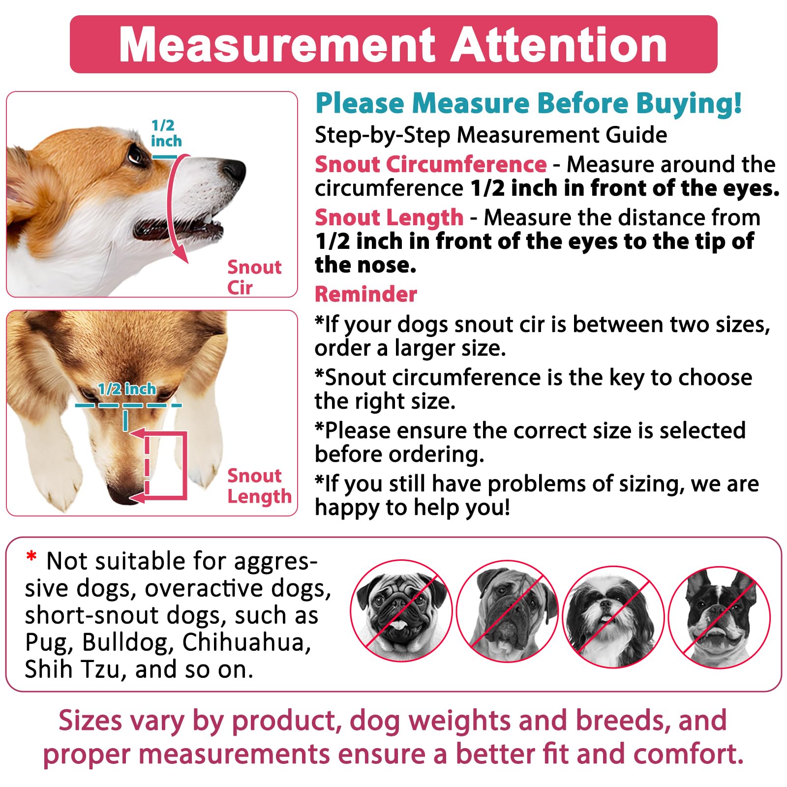 LUCKYPAW masque-chien-mesh-douce-detail: matière respirante et doux au toucher pour le museau.