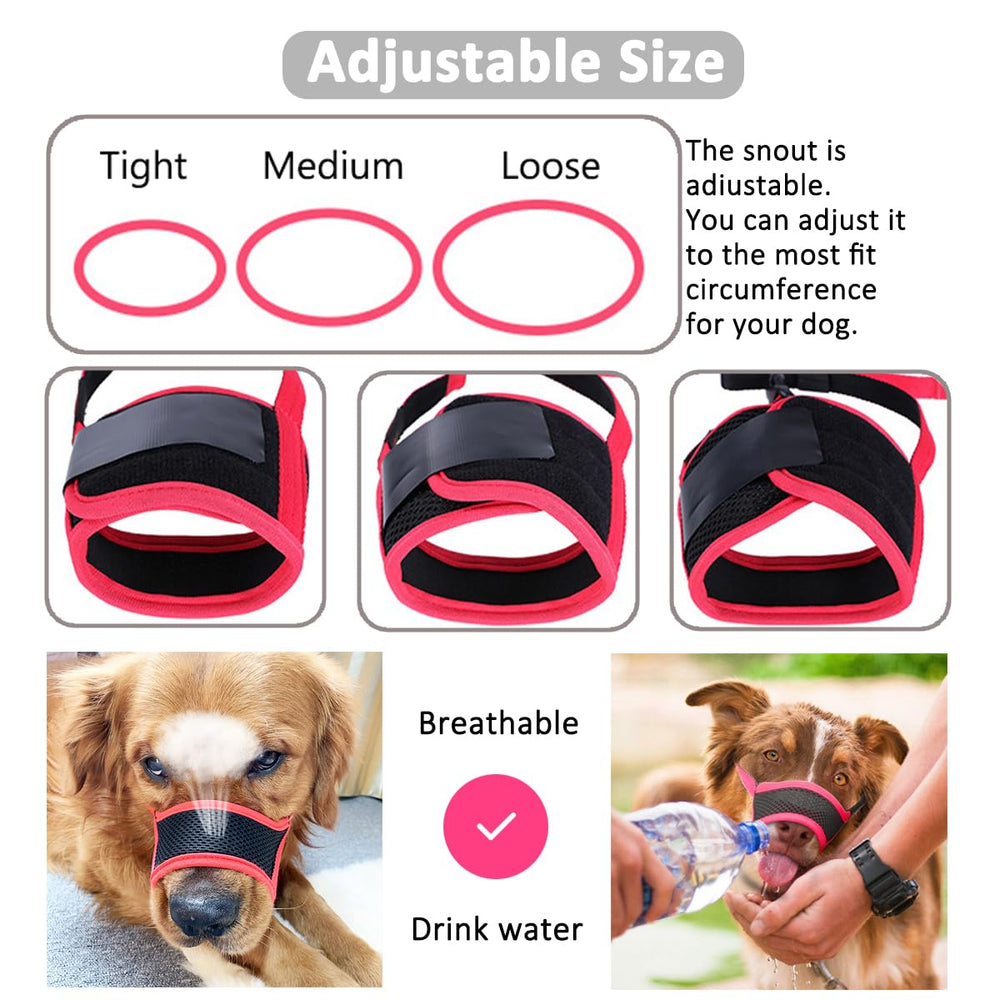 LUCKYPAW masque-chien-respiration-et-boisson: espace suffisant pour respirer et boire.