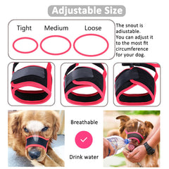 LUCKYPAW masque-chien-respiration-et-boisson: espace suffisant pour respirer et boire.