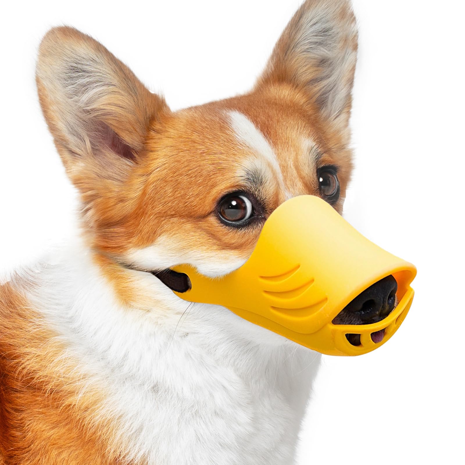 LUCKYPAW Muzzle silicone doux pour port confortable chez les chiens.