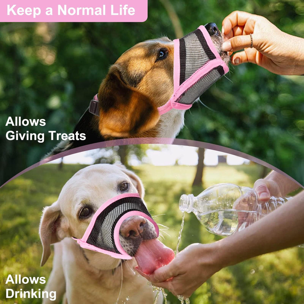 LUCKYPAW museau petit chien rose usage en extérieurs et activités quotidiennes.