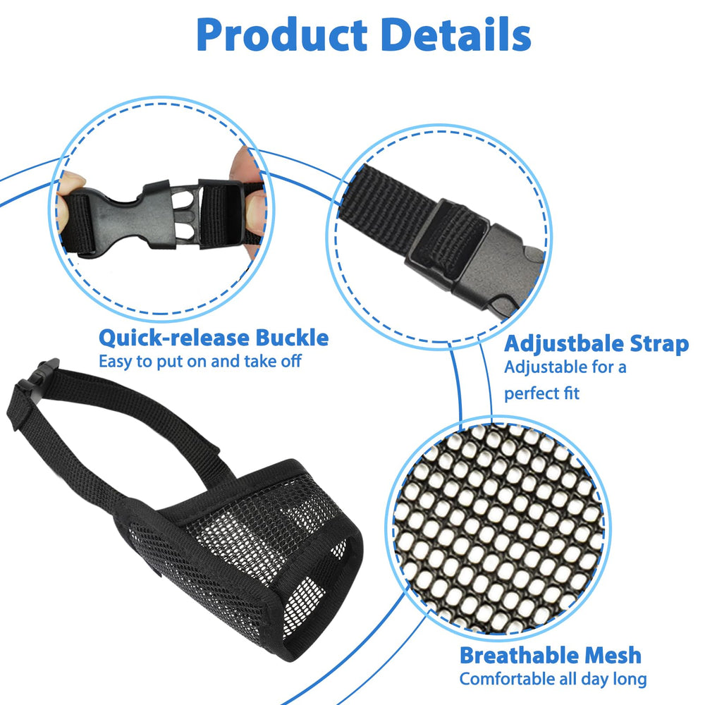 LUCKYPAW museau-Tailles-adaptables convient  un large éventail de chiens.