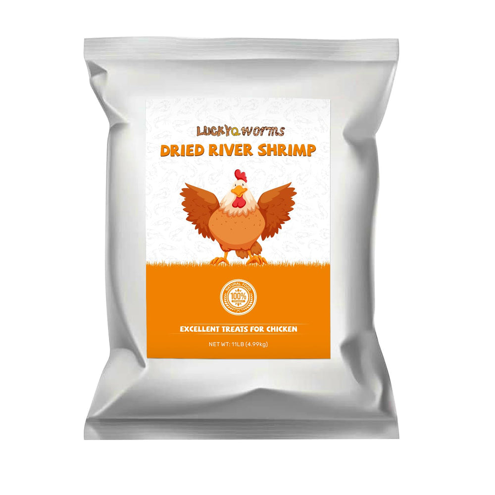 LuckyQworms sac crevettes rivière lyophilisées 5 livres, protéines naturelles