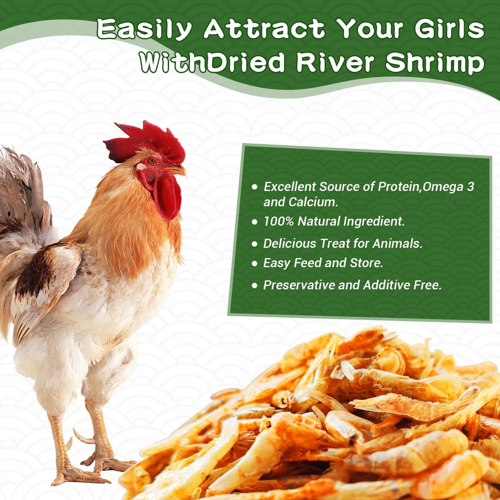 LuckyQworms sachet 5 livres crevettes lyophilisées, pratique et prête à servir
