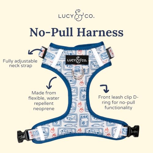 Lucy & Co Harnais confort avec rembourrage, idéal pour balades quotidiennes.