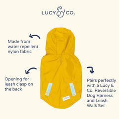 Lucy & Co. Lucky Ducky capuche intégrée, protège les oreilles du chien sous la pluie