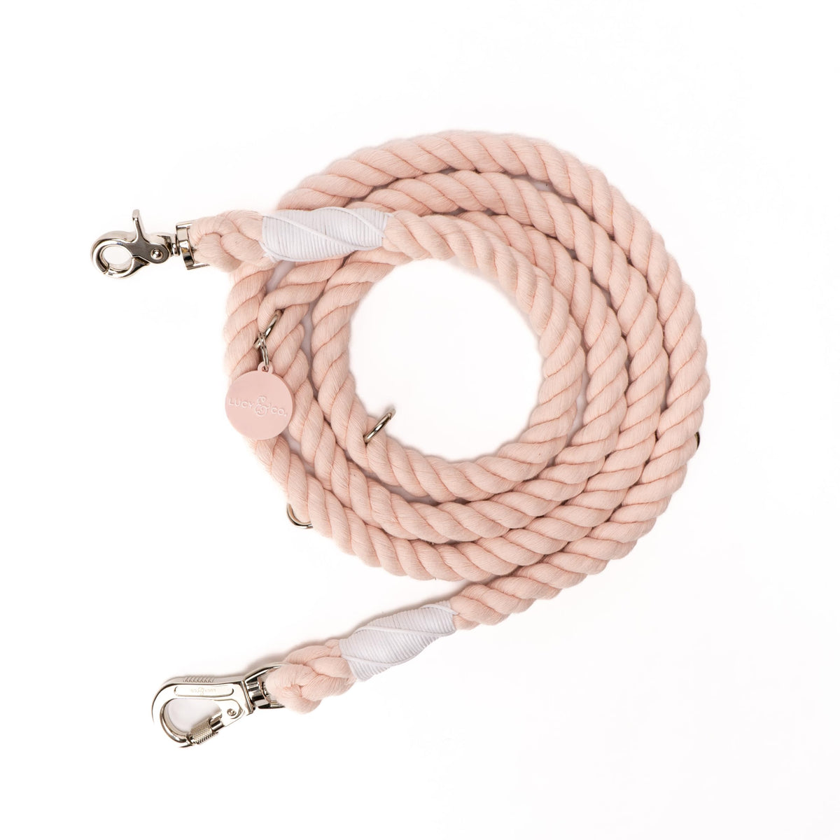 Lucy & Co Rosewater – visuel 1: laisse mains libres idéale pour promenades détendues.