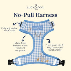 Réglage des sangles réglables pour un ajustement personnalisé sur le harnais Silly Goose Lucy & Co.