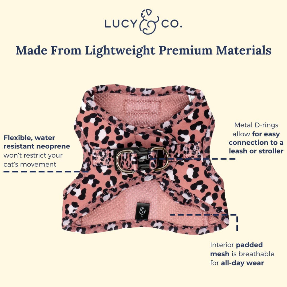 Lucy & Co. Wild Side : laisse 40 pieds, poignée en néoprène pour confort.