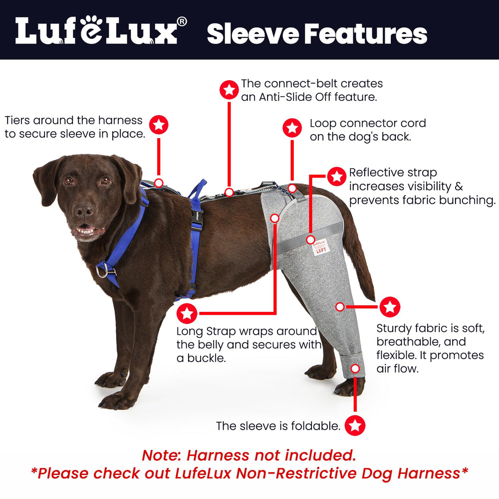 LufeLux ceinture-connexion-chien sécurise le manchon pendant les activités